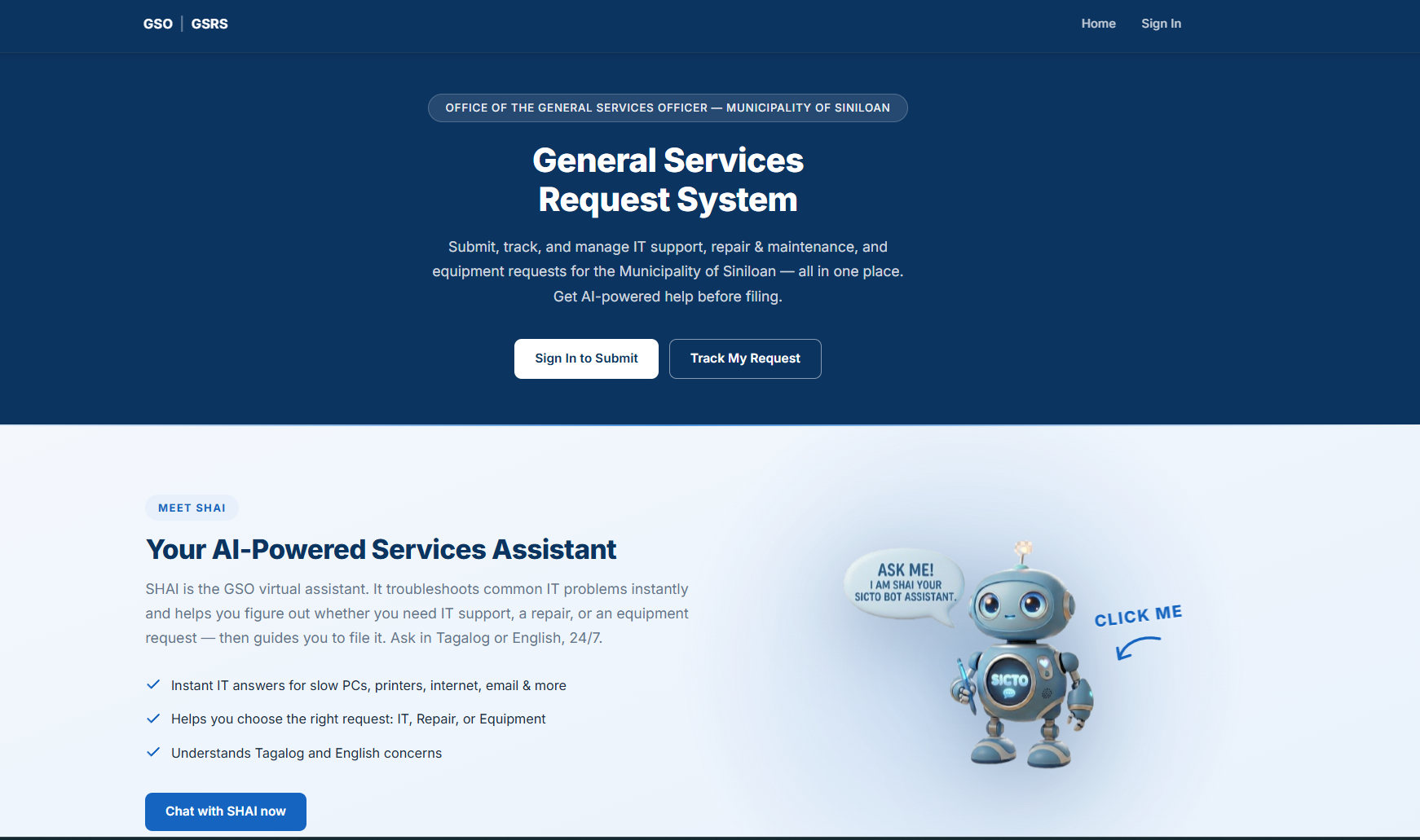 General Services Request System